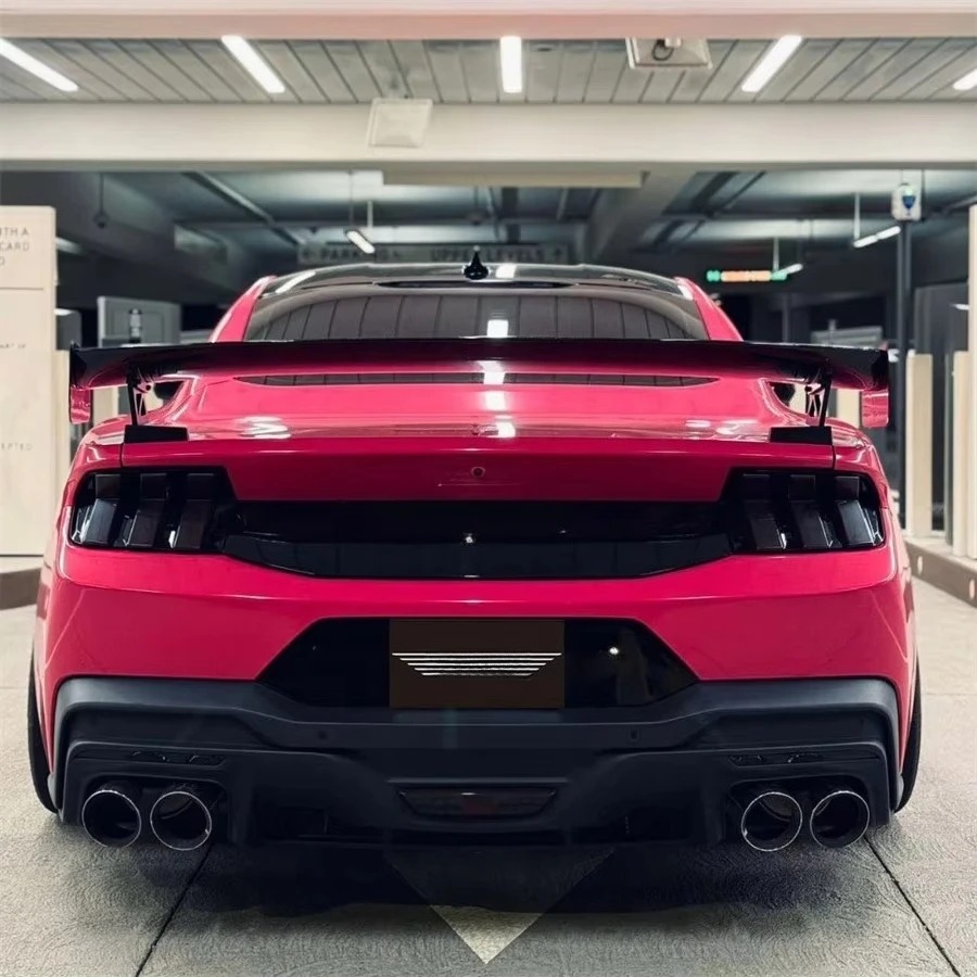 GT500 Style Carbon Fiber Rear Spoiler for 2024  Mustang Dark Horse S650 Tail Wings Body Kits